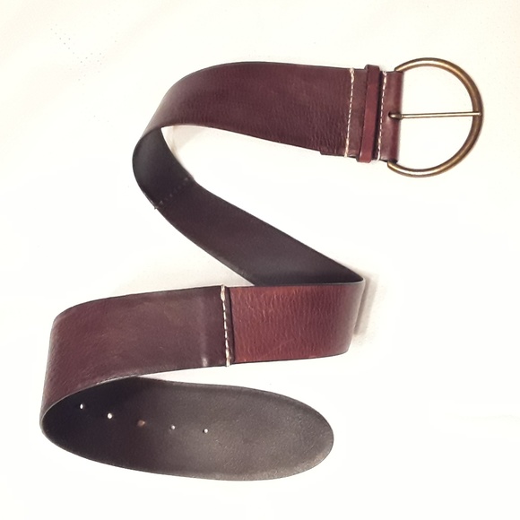 GAP Accessories - Gap Brown Leather 3 in Waist Belt Size Medium